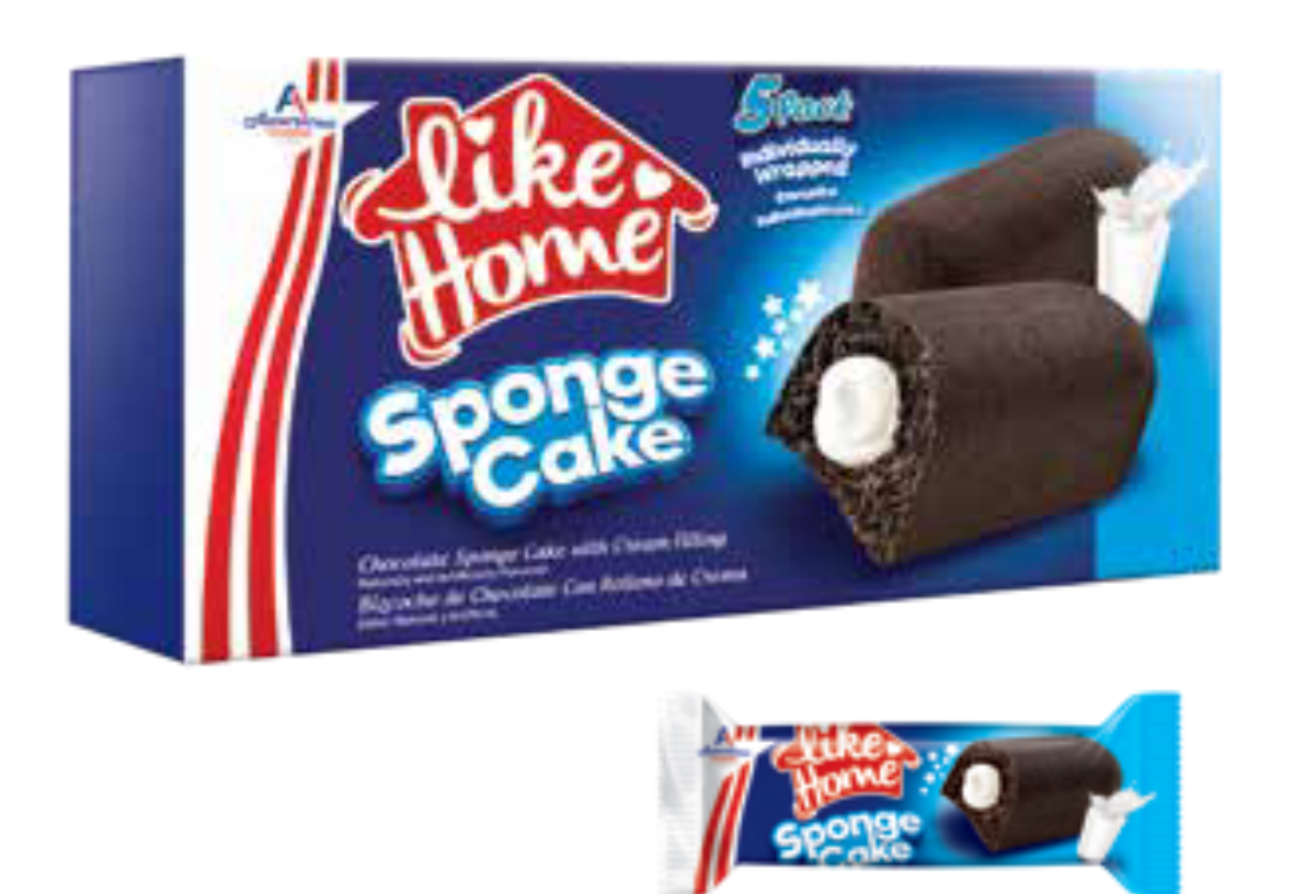 Americanfood Home Sponge 40 gr (5*20) ( Black- White Milky Cr...)*20stk