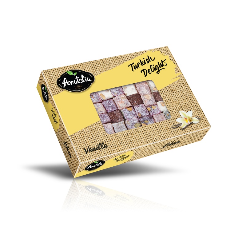 Anatolia Turkish Delight Vanilj 250 gr*10 stk
