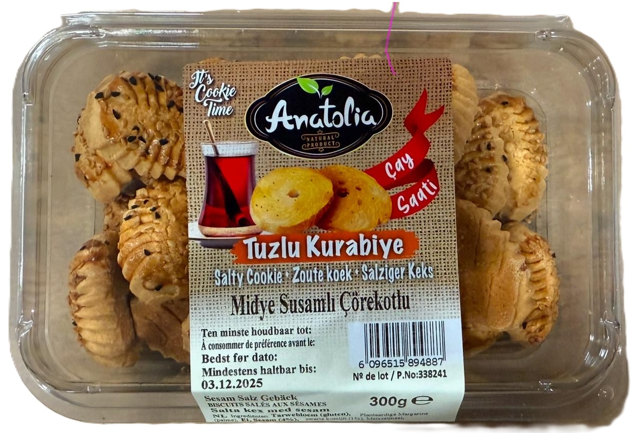  Anatolia Midye Susamli Cörekotulu kurabiye *12 stk