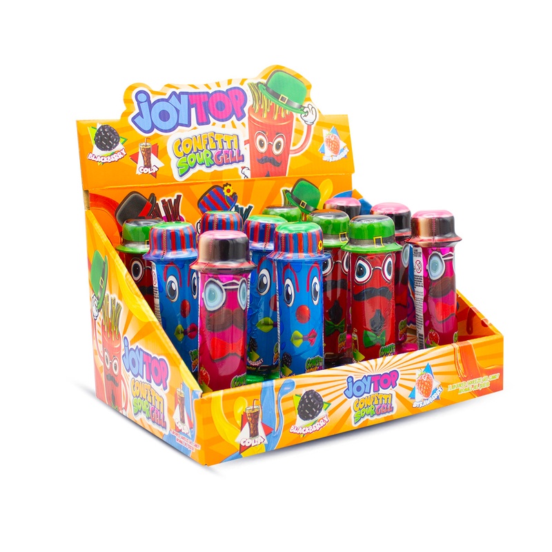 Bonart Joytop Confetti Sourgell 30g(12stk*6Dips)72stk
