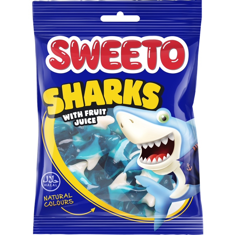Sweeto Sharks 80g(12stk*6Dips)72stk