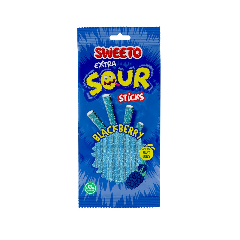 Sweeto Sour Sticks Blackberry75g(12stk*8Dips)96stk