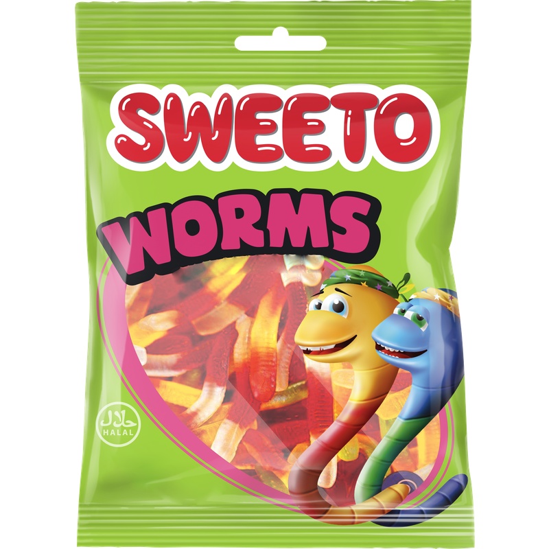 Sweeto Worms 80 Gr(12stk*6Dips)72stk