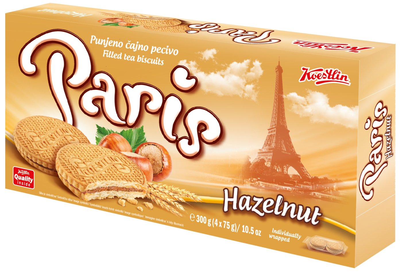 Koestlin Paris Biscuit med Hasselnötter 300 g *12 stk
