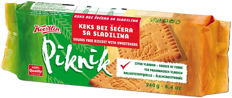 Koestlin Piknik Biscuit (Socker free) 240g*20 stk