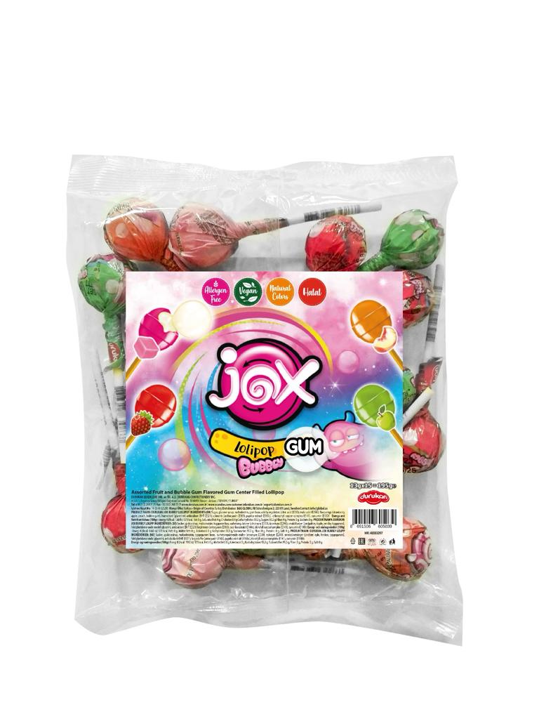 Durukan Jox Bubbly Lolipp (Mult 13g*15stk)195 gr*48 stk