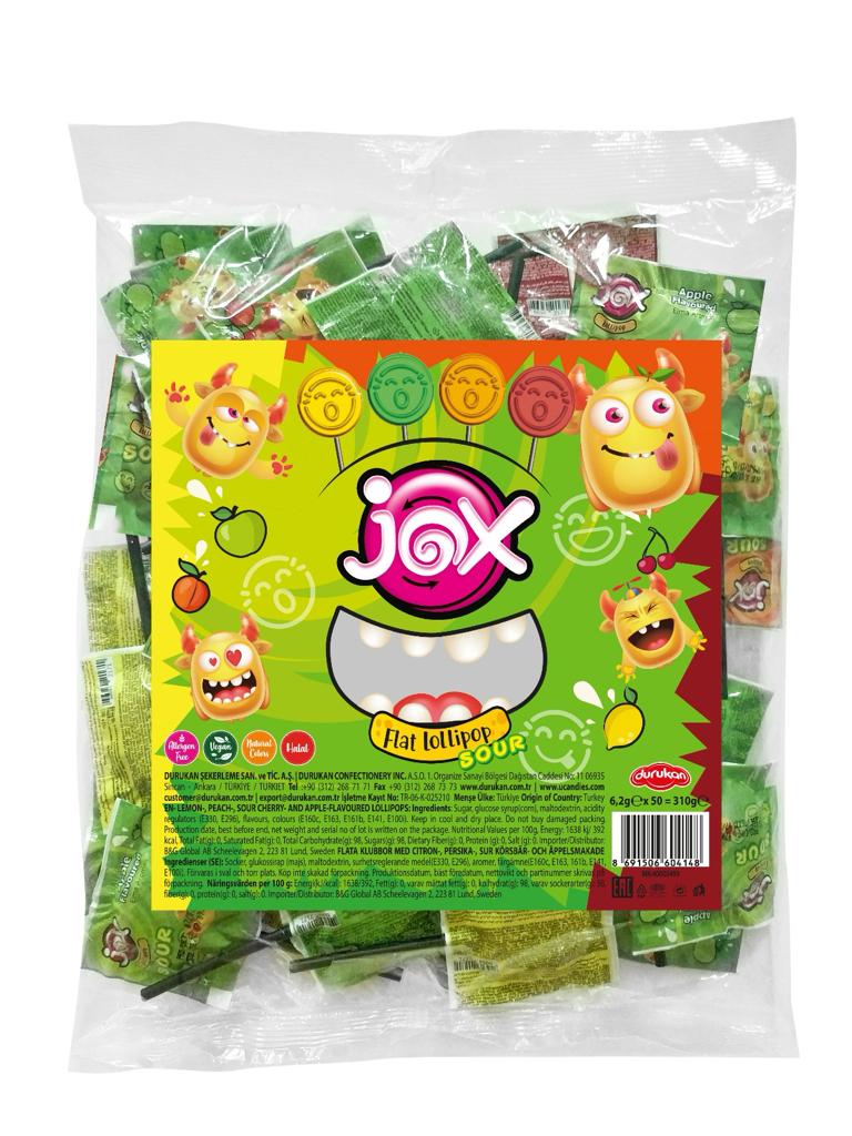 Durukan Jox Flat Sour Emoji (6,2gr*50)310gr*24stk 