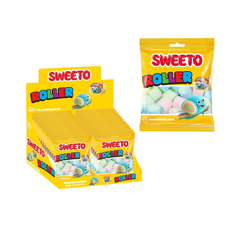 Sweeto Marshmallow  Rollers 60 g*(12stk*6disp)