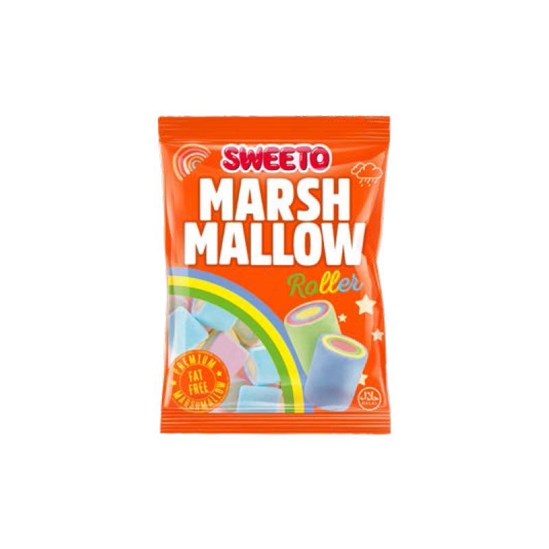 Sweeto Marshmallow Roller 140 gr*24 stk