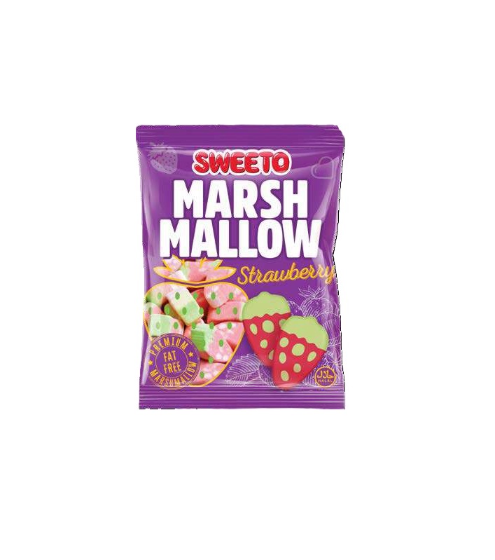 Sweeto Marshmallow Strawberry 140g*24stk