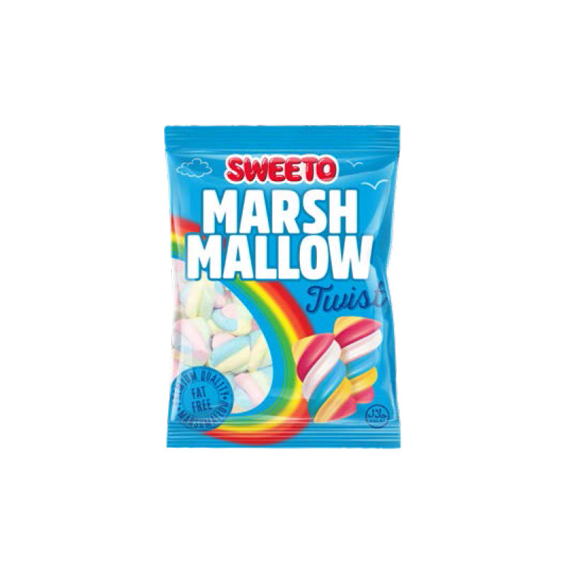 Sweeto Marshmallow Twist 140gr*24 stk
