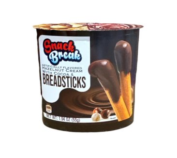 American F. Breadsticks med Hasselnötter 55g(24 stk*4 Dips)96 stk