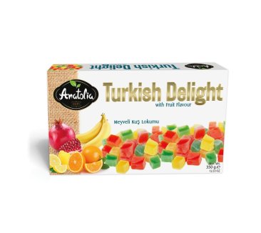 Anatolia Turkish Delight Frukt-Mini 350 gr*12 stk