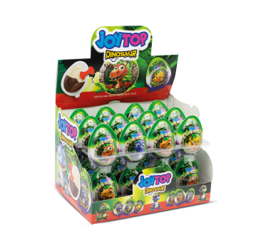 Bonart Joytop Egg Dinosaur Chocolate with Surprise Toys 20g(24stk*6Dips)144stk