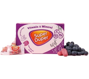 Durukan Super Duper Blåbär Disp ( 4G*14) (12stk*8disp)