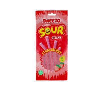 Sweeto Sour Sticks Strawberry75g(12stk*8Dips)96stk