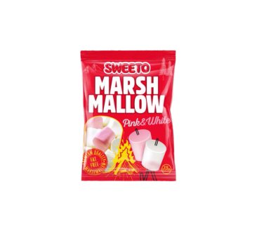 Sweeto Marshmallow Pink&White 140gr*24stk 