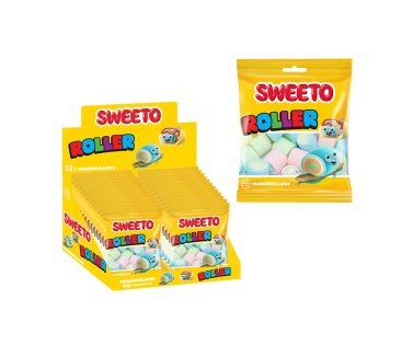 Sweeto Marshmallow  Rollers 60 g*(12stk*6disp)