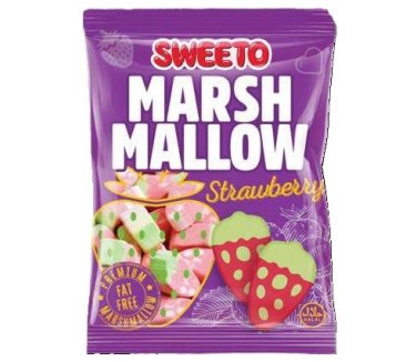 Sweeto Marshmallow Strawberry 140g*24stk