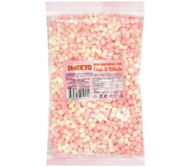 Sweeto Mini Marshmallow Pink&White 250g*24 stk