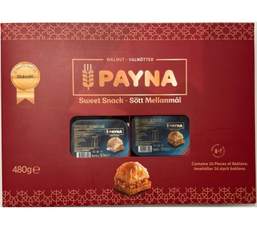 Payna Turkish Baklava med Valnötter 480 gr*20 stk
