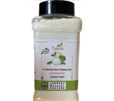 Tuana Citronsyra Finmalen 800 gr*12 stk