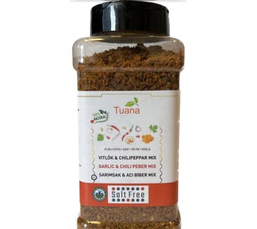 Tuana Vitlök Chilipeppar Mix 400 gr*12 stk